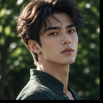 Anime character after realistic conversion