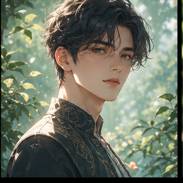 Anime character before realistic conversion