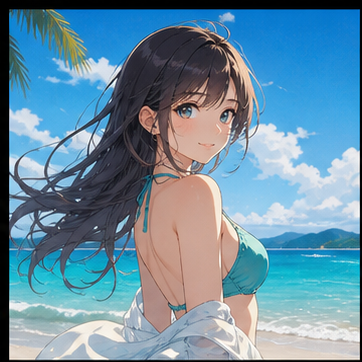 Anime portrait before conversion