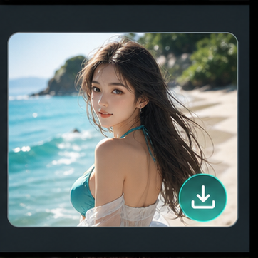 Download the realistic generated image