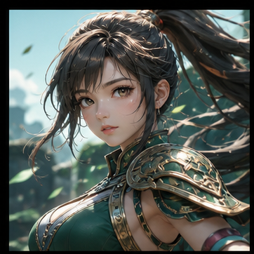 3D anime character before conversion