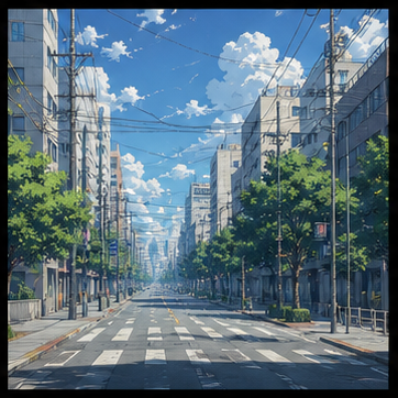 Anime background before conversion