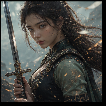 Realistic creative project concept from anime