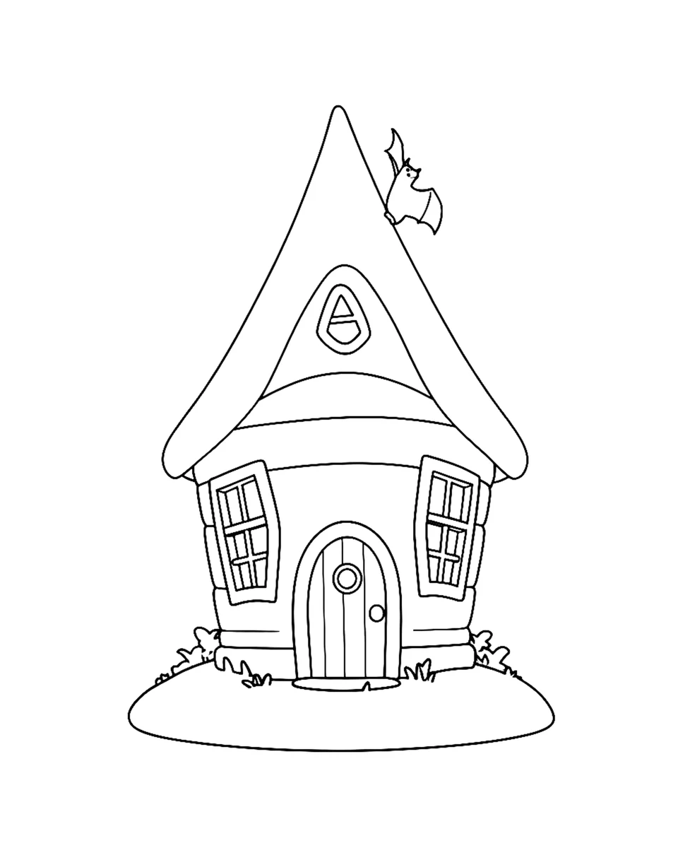 Haunted house · Coloring artwork