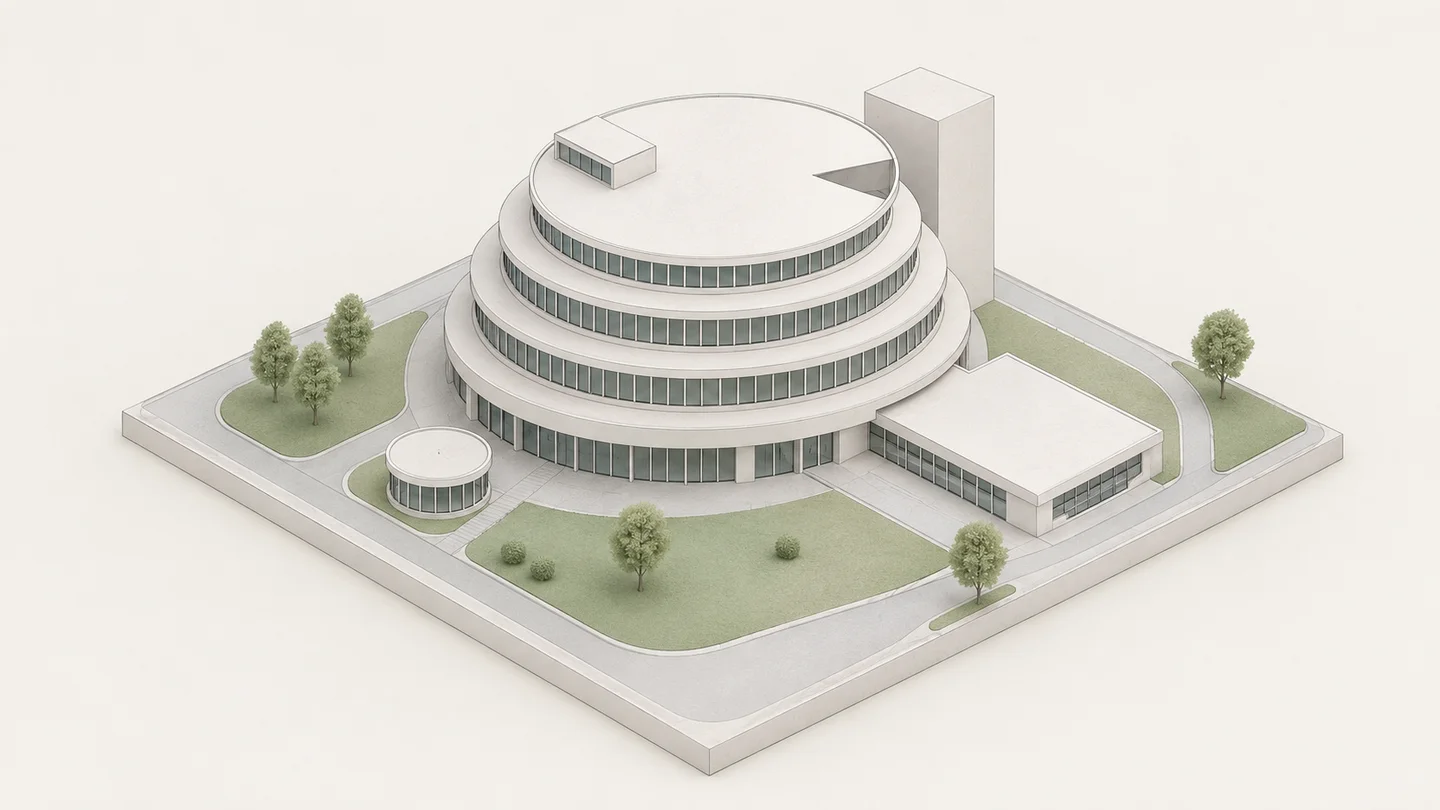 Illustrative architectural concept model