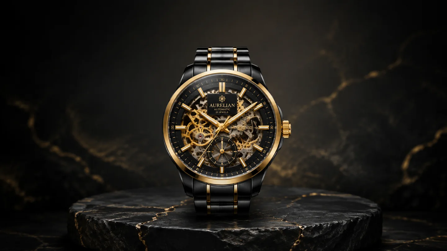 Creative example: A watch campaign visual