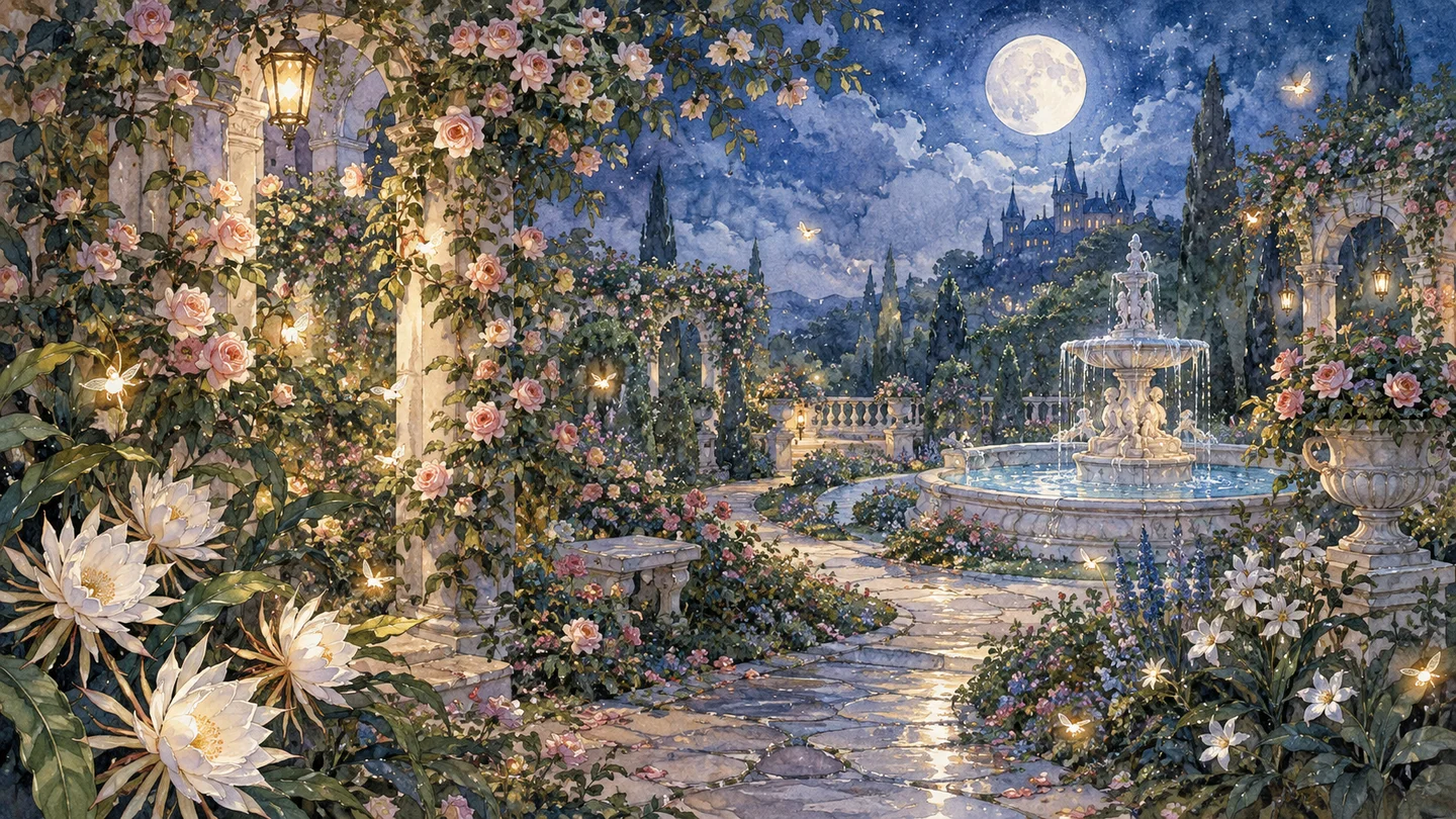 Illustrative painterly animation scene