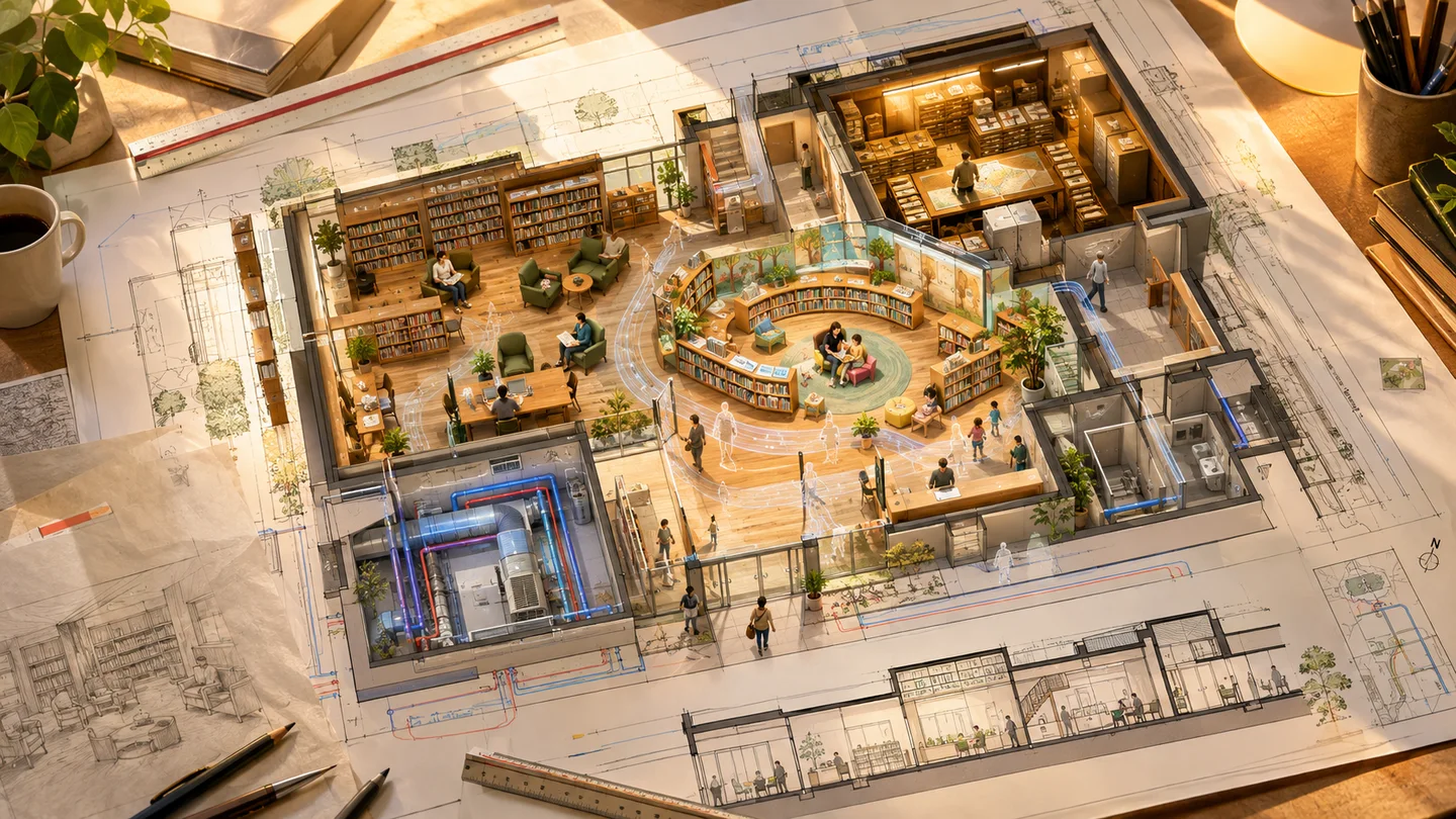 Illustrative architectural presentation image