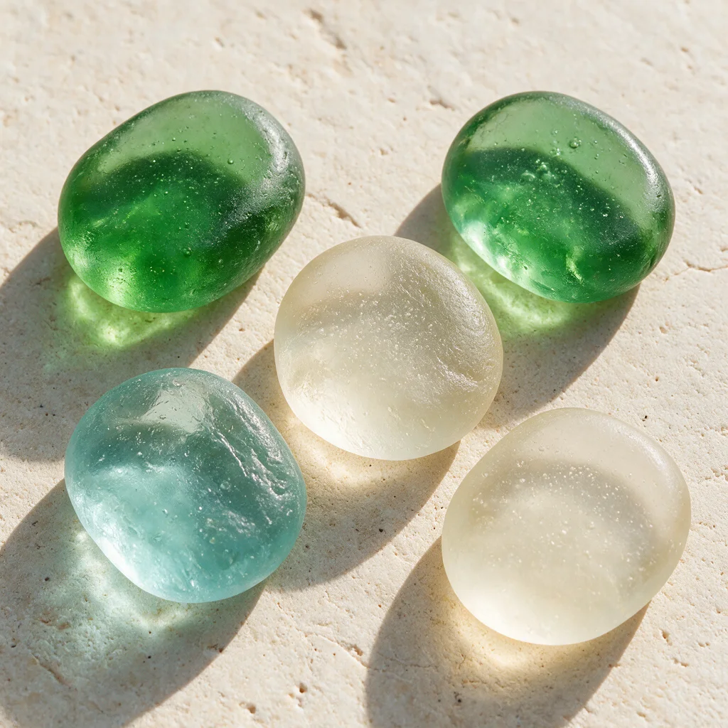 Translucent sea-glass material reference